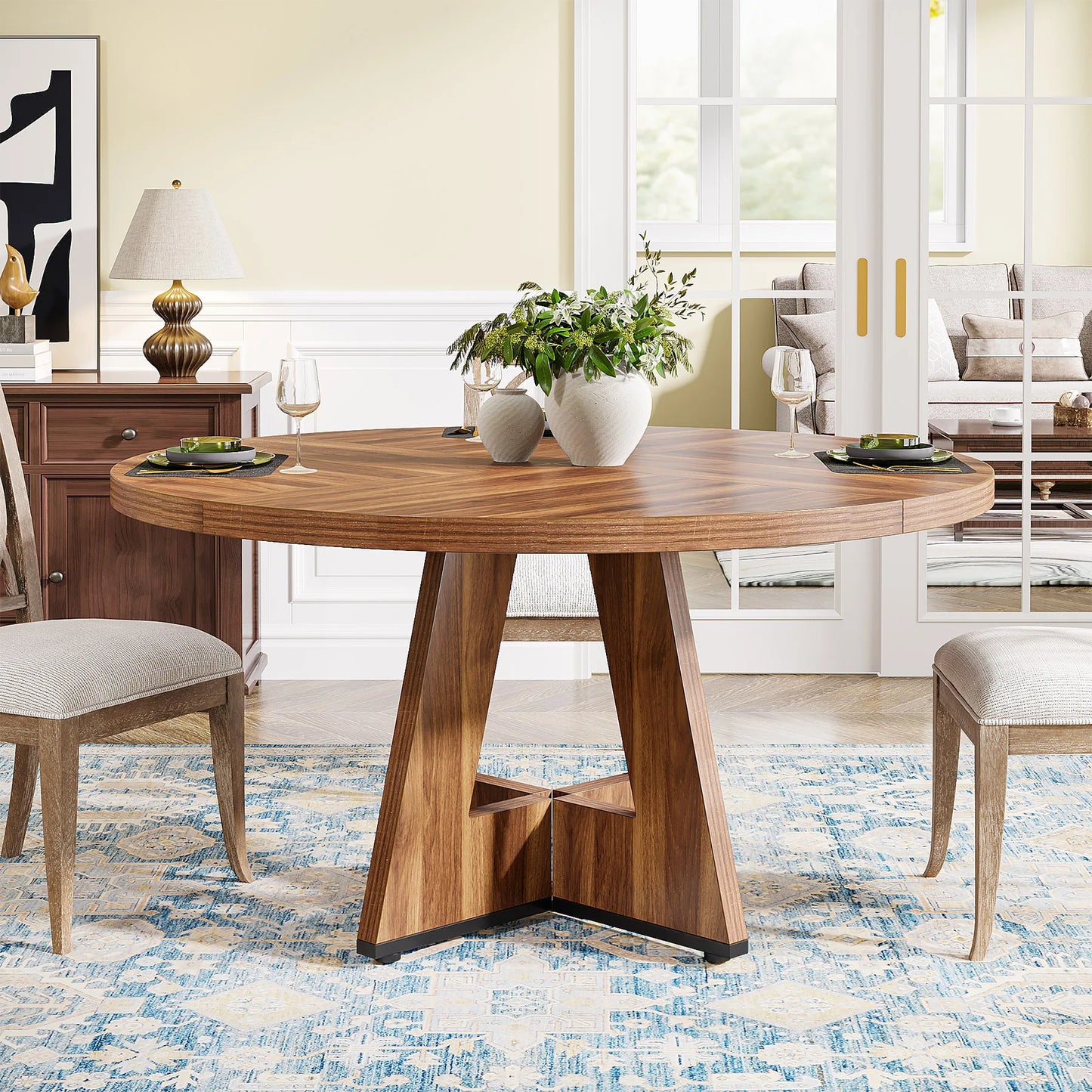 47 Inch Round Dining Table