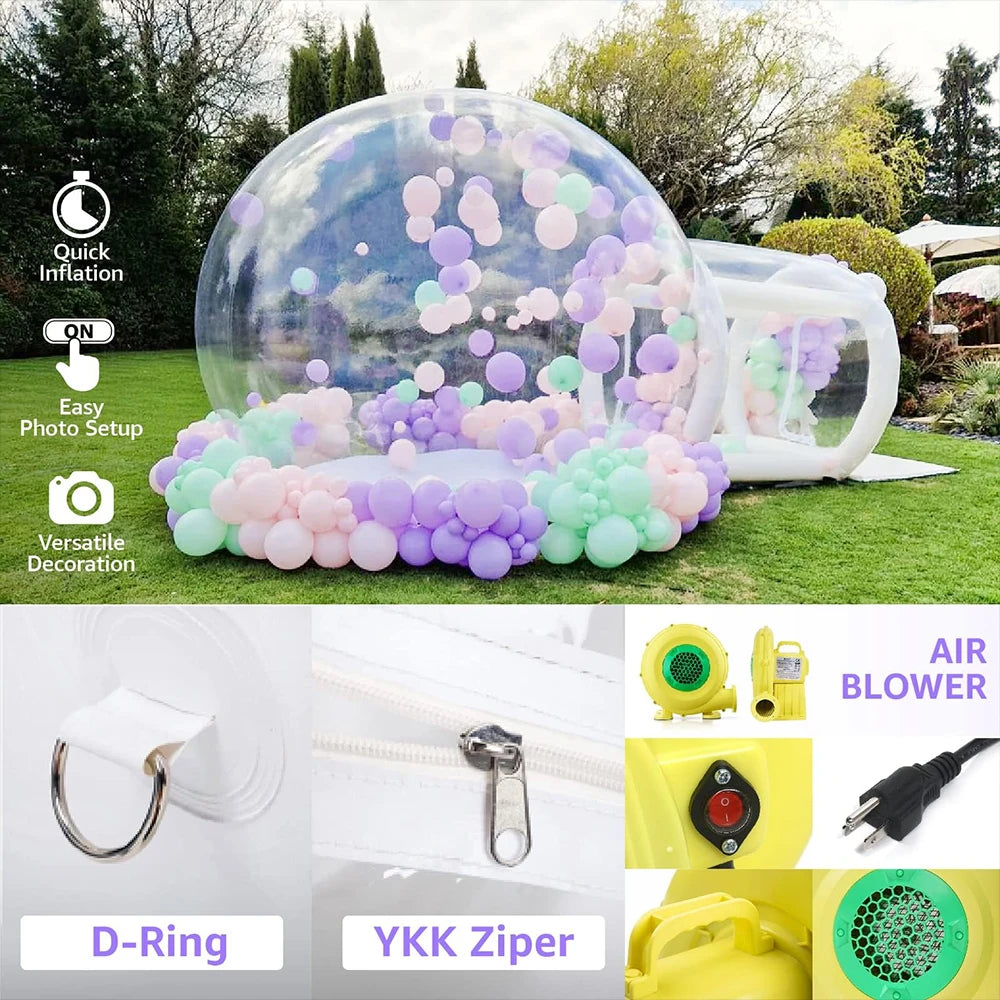 8.2Ft Inflatable Tent Bubble House Clear Dome