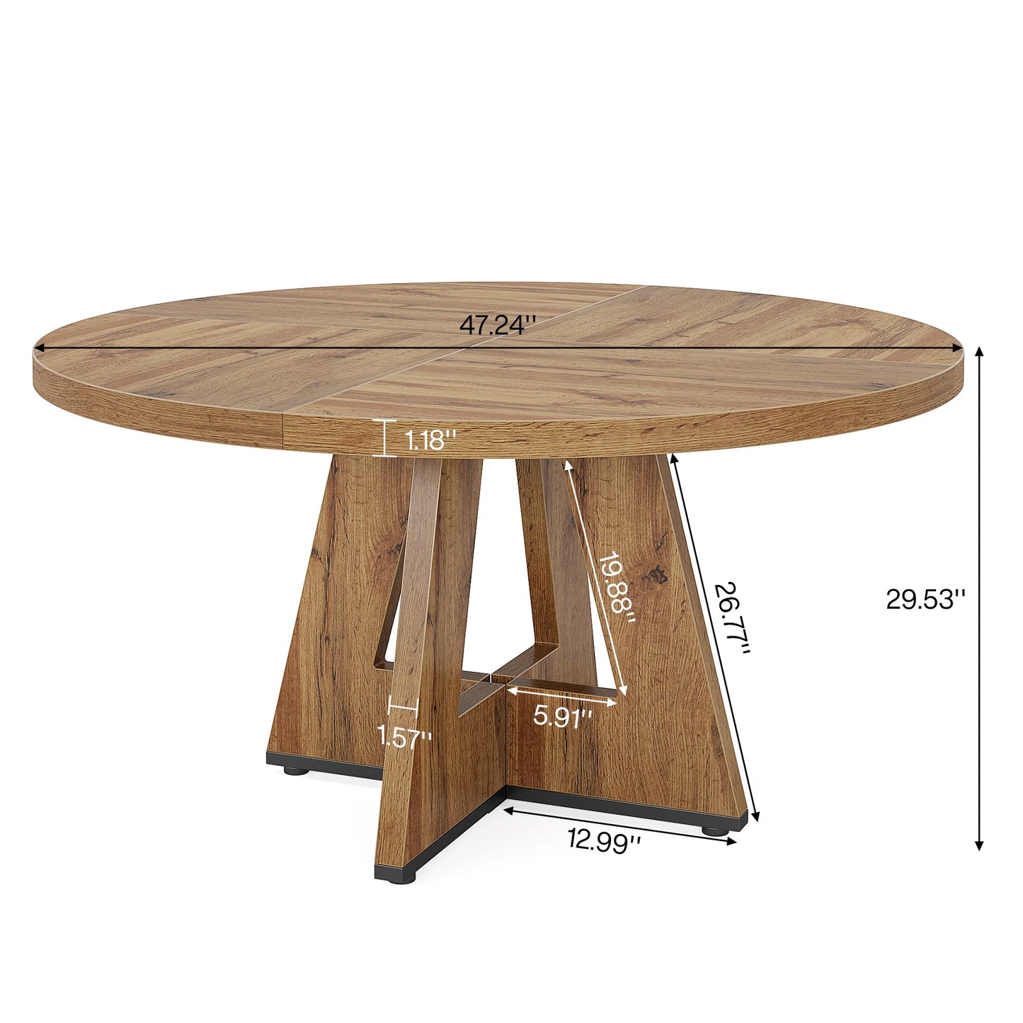 47 Inch Round Dining Table