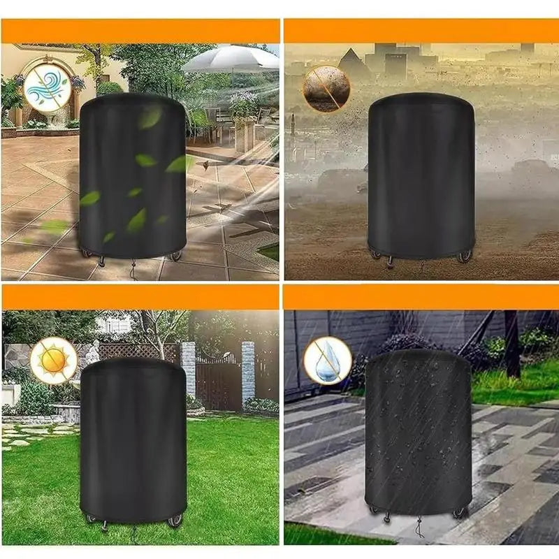 Waterproof Charcoal Grill Cover for Outside Patio Beach