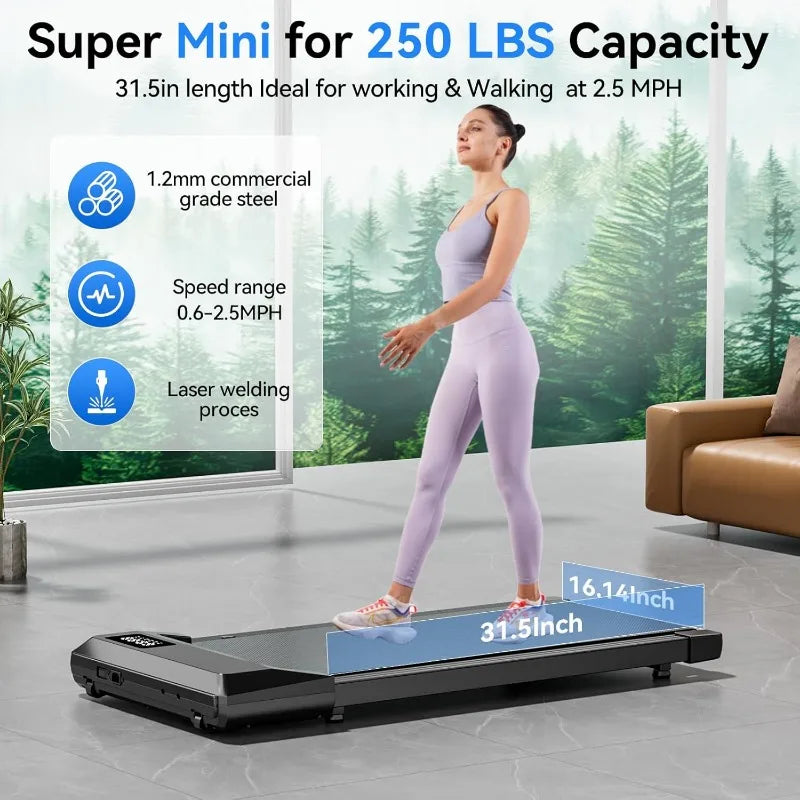 3 in 1 Portable Treadmill with Remote Control LED Display