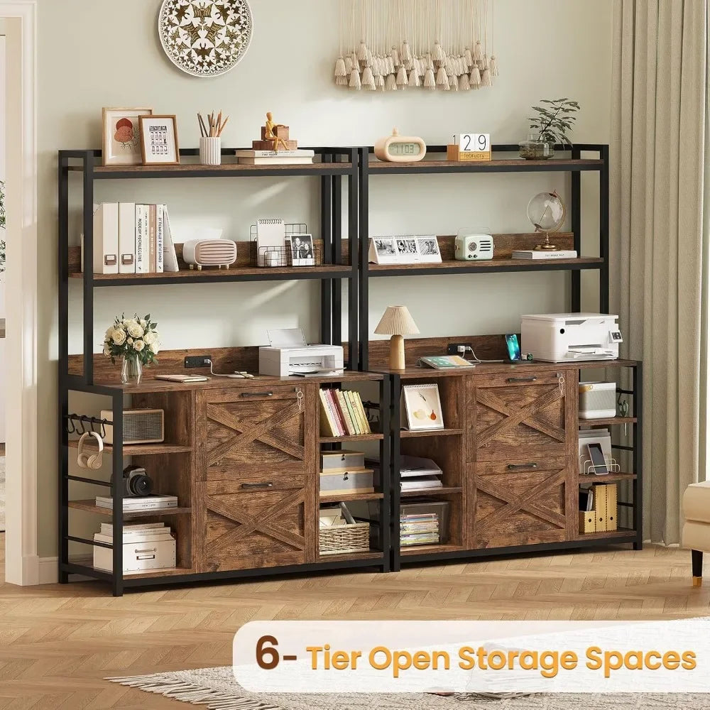2 Drawer Filing Cabinets for Home Office with Lock