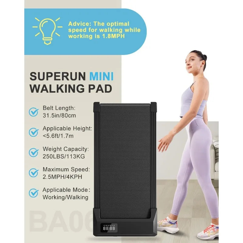 3 in 1 Portable Treadmill with Remote Control LED Display