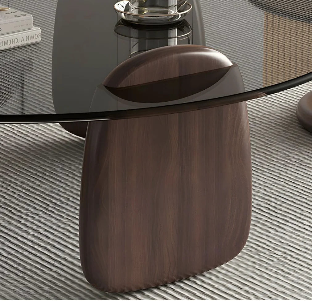 Smoked Glass Coffee Table Set