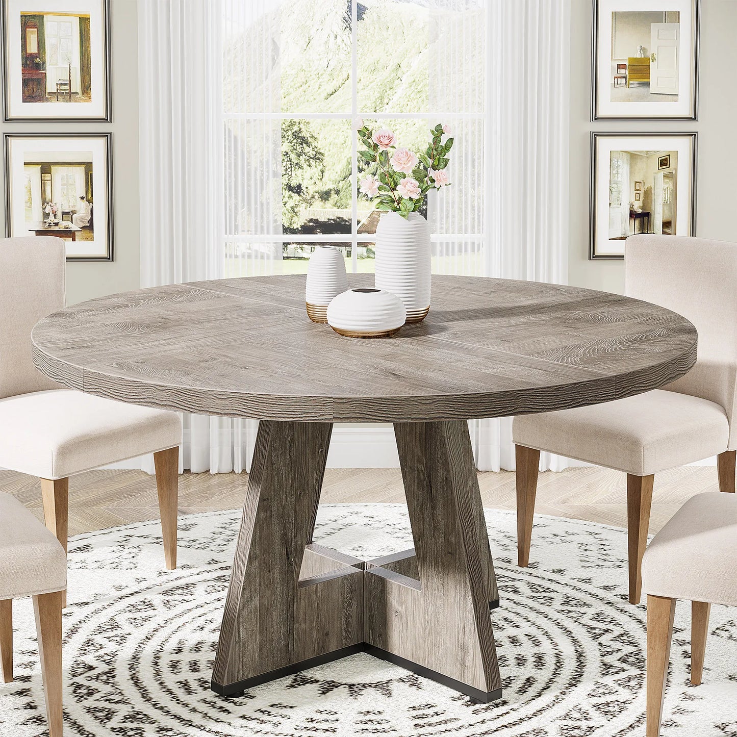 47 Inch Round Dining Table