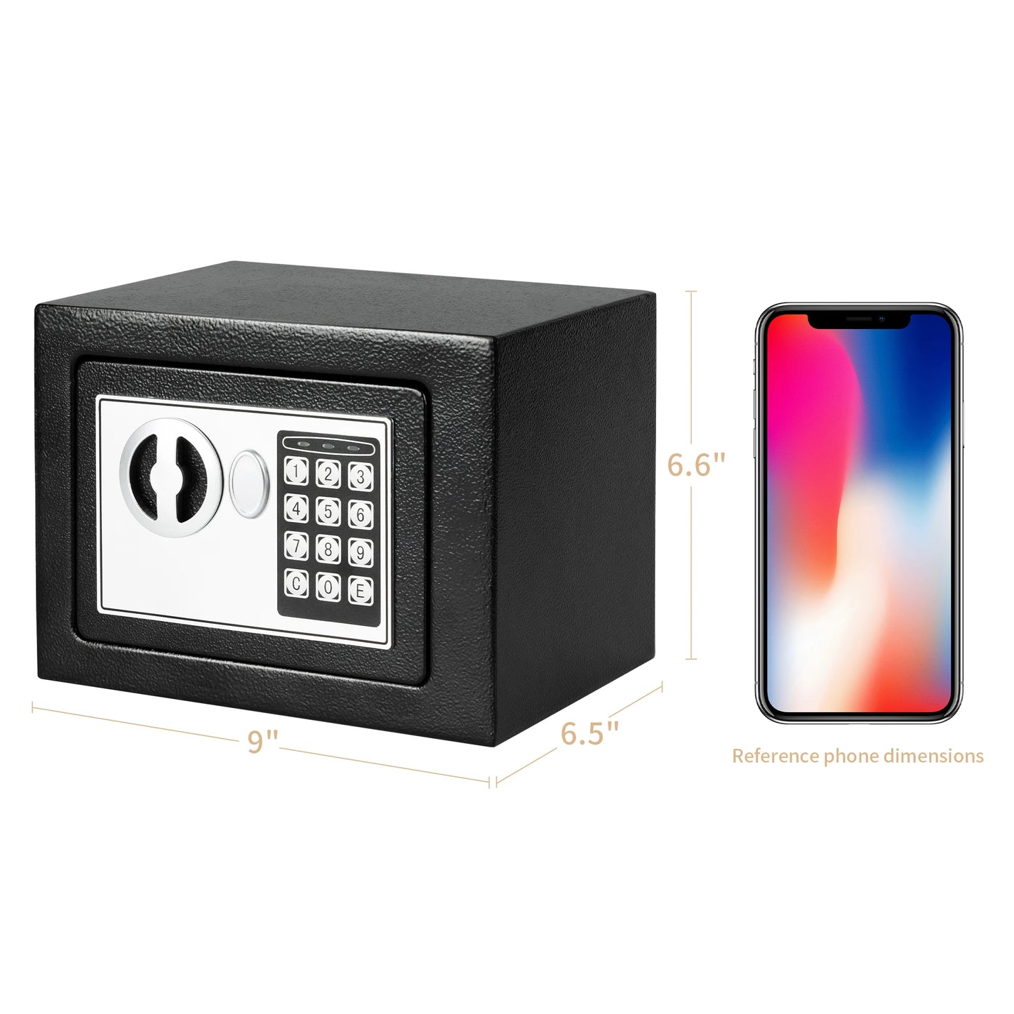 Electronic Digital Safe Box for Home with Fireproof Money Bag