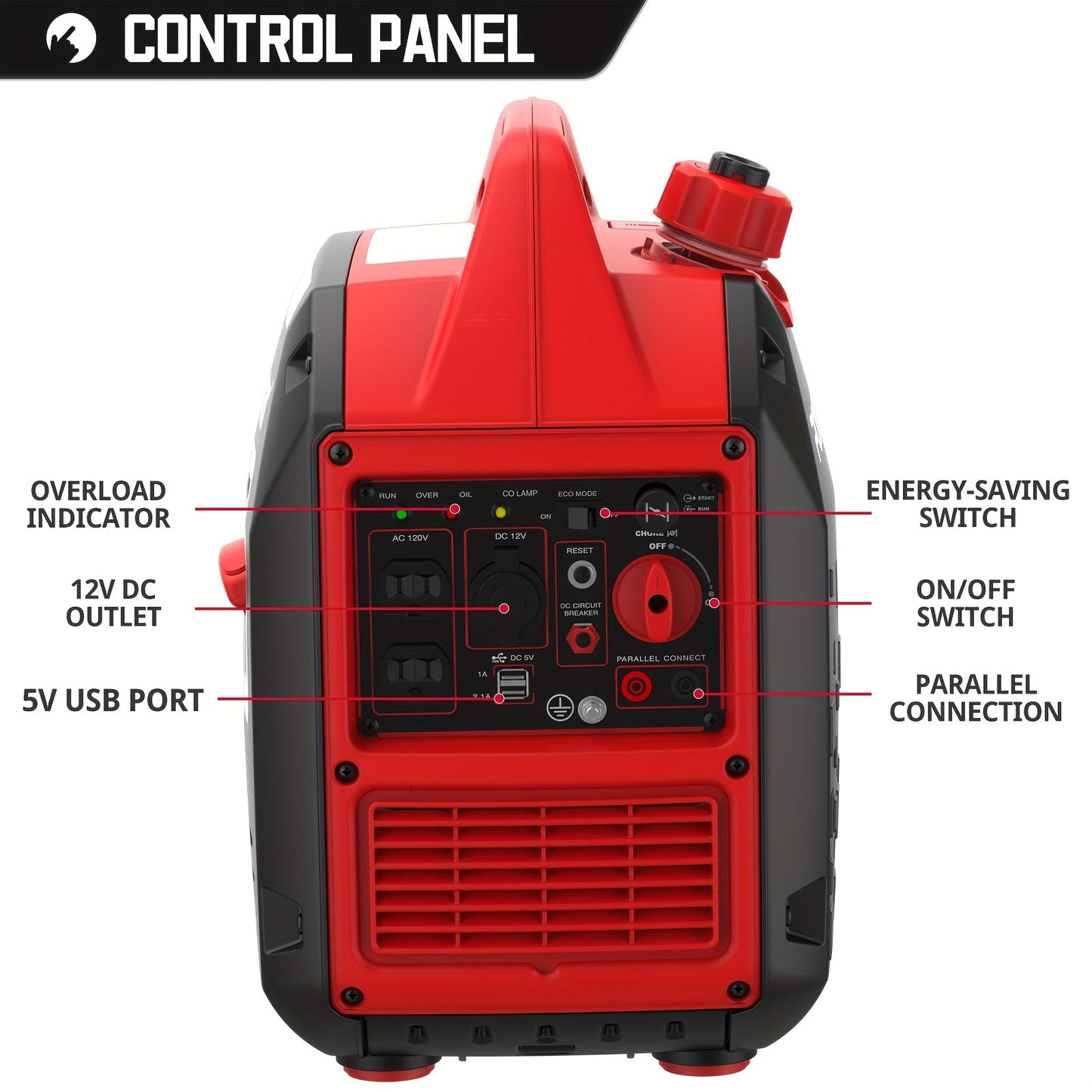 PowerSmart 2500-Watt Portable Inverter Generator with Quiet Technology