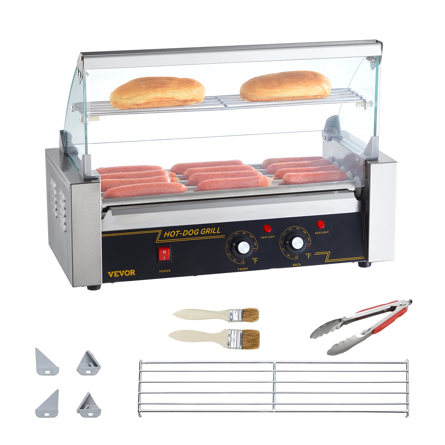 5/7/11 Rods Commercial Hot Dog Roller Machine