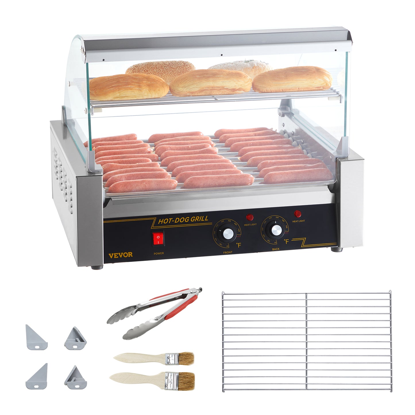 5/7/11 Rods Commercial Hot Dog Roller Machine