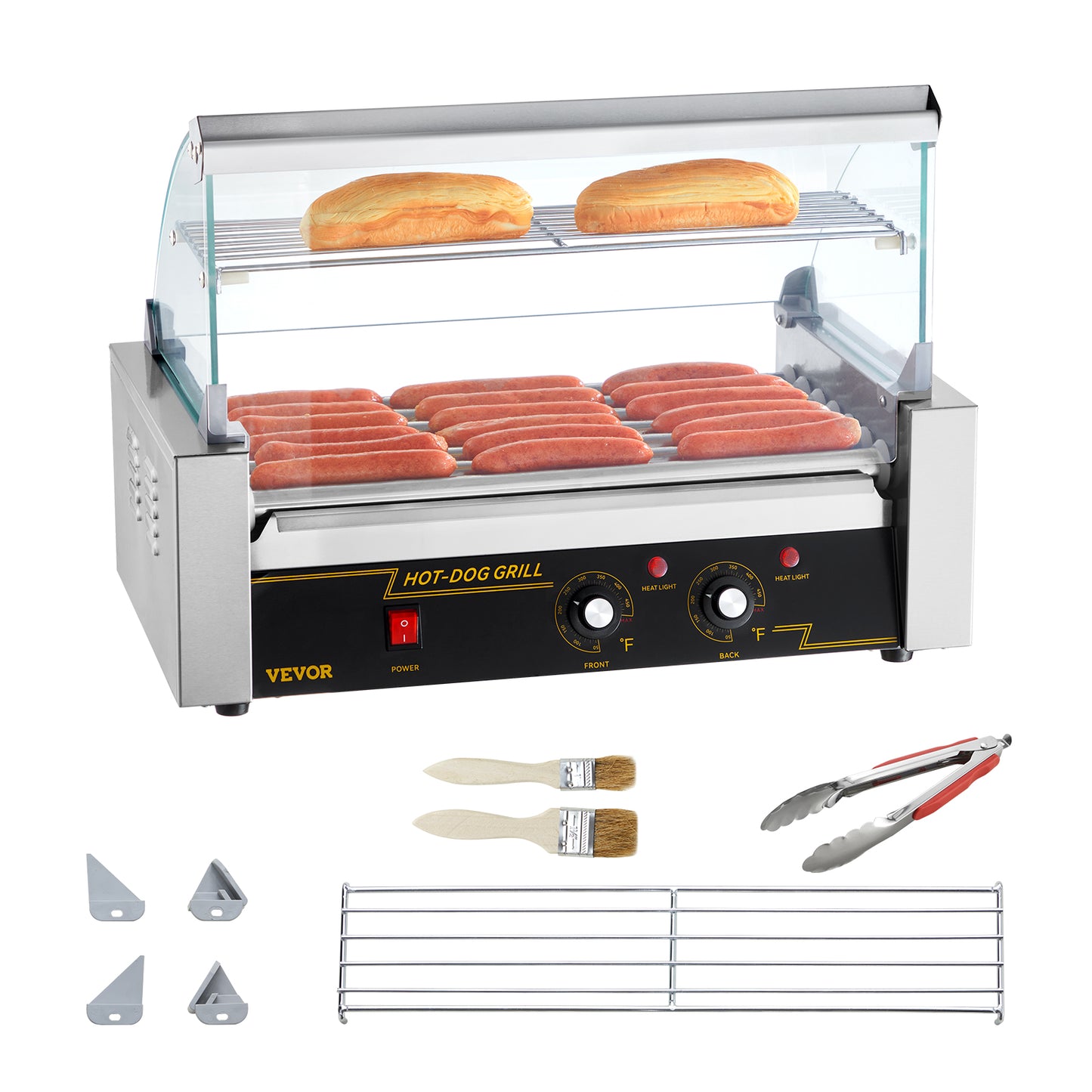 5/7/11 Rods Commercial Hot Dog Roller Machine