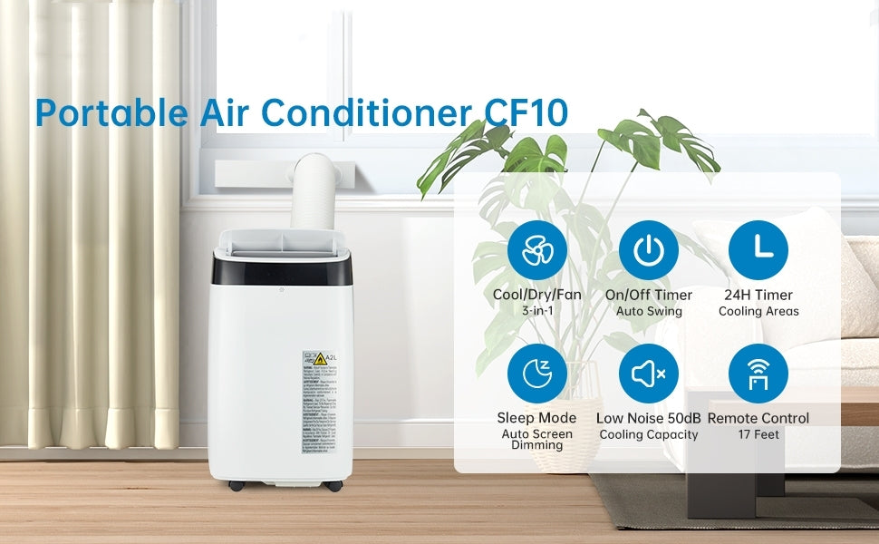 10000 BTU Portable Air Conditioners Cool Up to 450 Sq.Ft