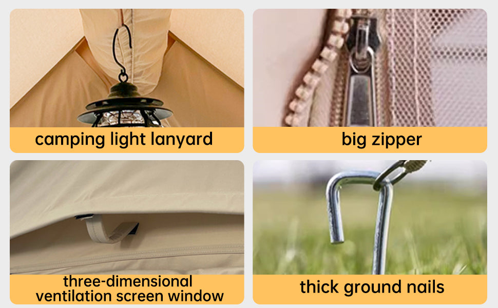 Large Inflatable Camping Tent with Hand Pump