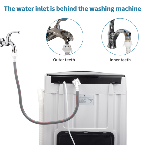 Portable Washer with LED Display, 10 Wash Cycles