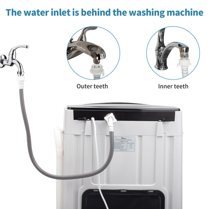 Portable Washer with LED Display, 10 Wash Cycles