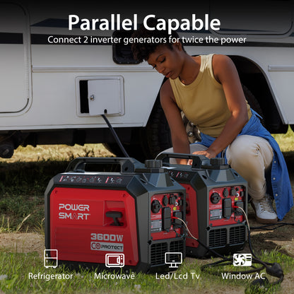 PowerSmart Generator 3600-Watt Super Quiet Portable