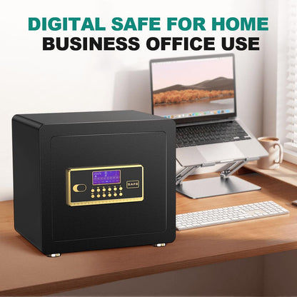 Digital Keypad Home Security Safe with Fireproof Waterproof Bag