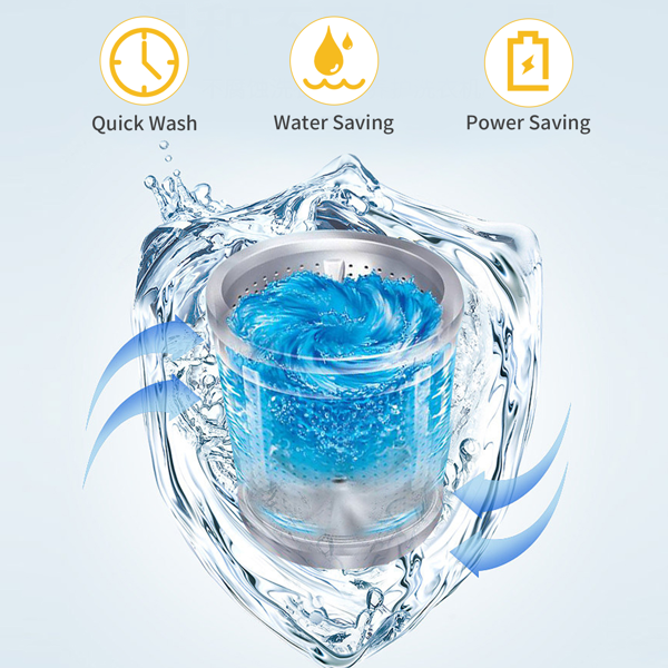 Portable Washer with LED Display, 10 Wash Cycles