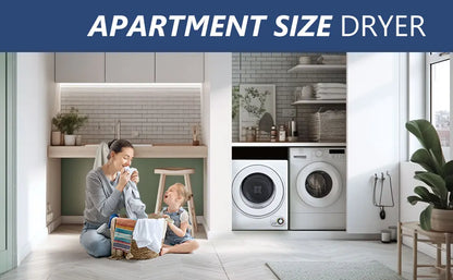 1.6 Cu. ft. Front Load Stainless Steel Electric Dryers