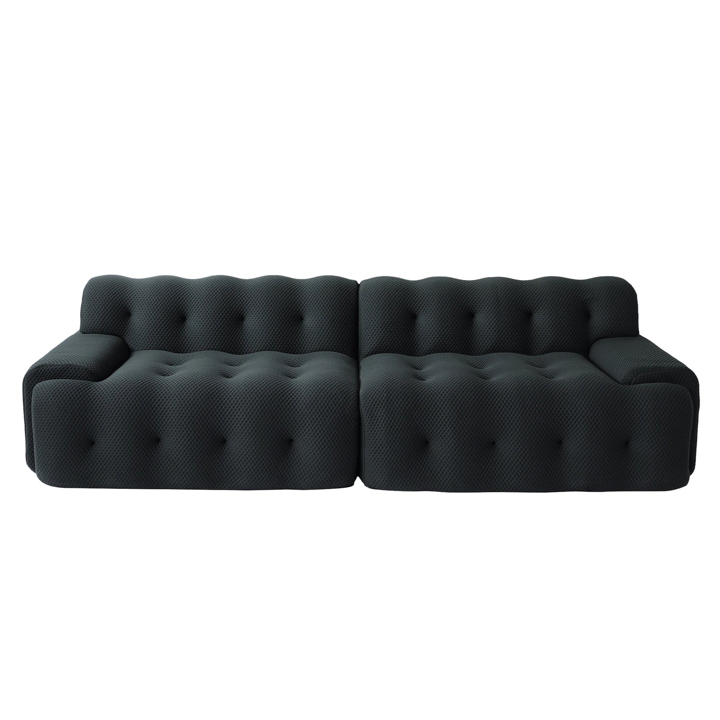 102.4inch Oversized Modular Sectional Sofa Curved Loveseat