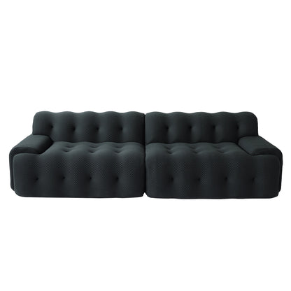 102.4inch Oversized Modular Sectional Sofa Curved Loveseat