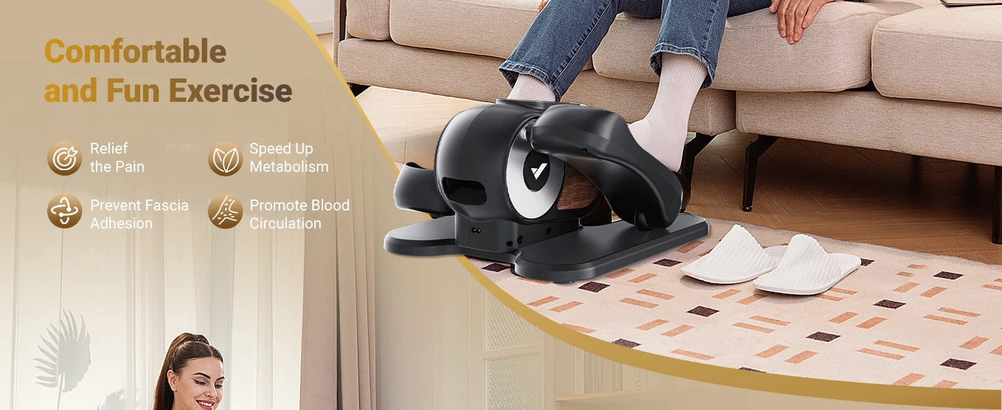 Under Desk Elliptical Leg Exerciser Electric for Seniors