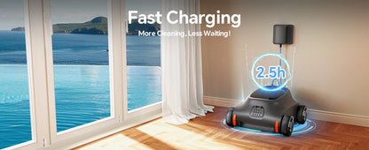 [Up to 2000 Sq.ft] Cordless Robotic Pool Vacuum