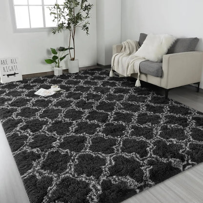 Large Shag Non-Slip Indoor Floor Rug for Kids Nursery Girl