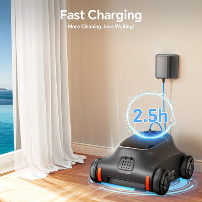 [Up to 2000 Sq.ft] Cordless Robotic Pool Vacuum