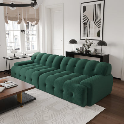 102.4inch Oversized Modular Sectional Sofa Curved Loveseat