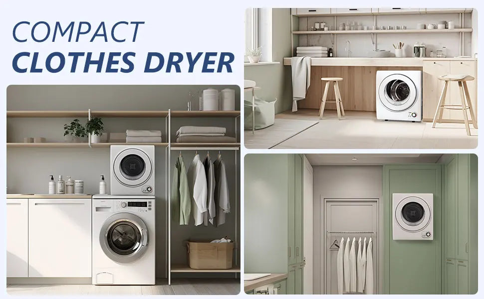 1.6 Cu. ft. Front Load Stainless Steel Electric Dryers