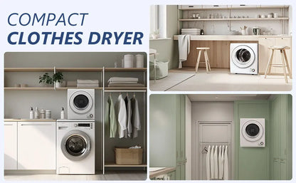 1.6 Cu. ft. Front Load Stainless Steel Electric Dryers