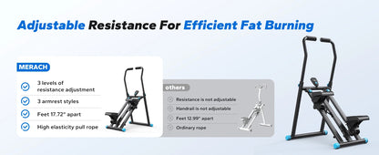 Stair Stepper Folding Exercise Climber with Extended Step Range