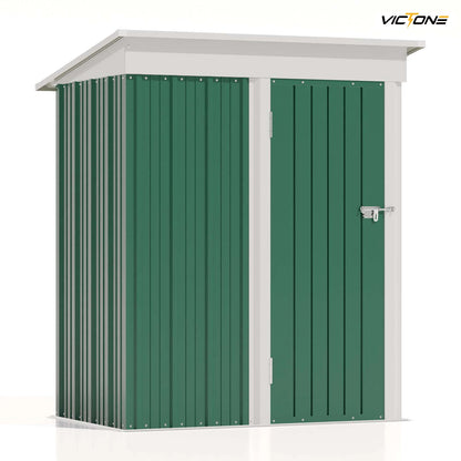 Patio well 5x3 FT Outdoor Storage Shed with Sloping Roof