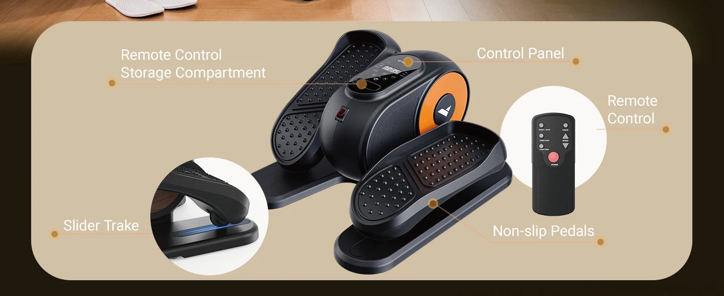 Under Desk Elliptical Leg Exerciser Electric for Seniors
