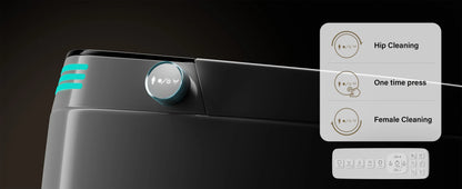 Smart Toilet with Built-in Bidet, AUTO Open/Close.