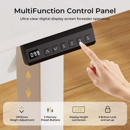 Electric Standing Desk with Height Adjustable Ergonomic