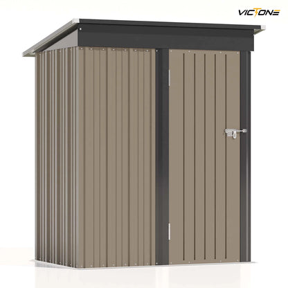 Patio well 5x3 FT Outdoor Storage Shed with Sloping Roof