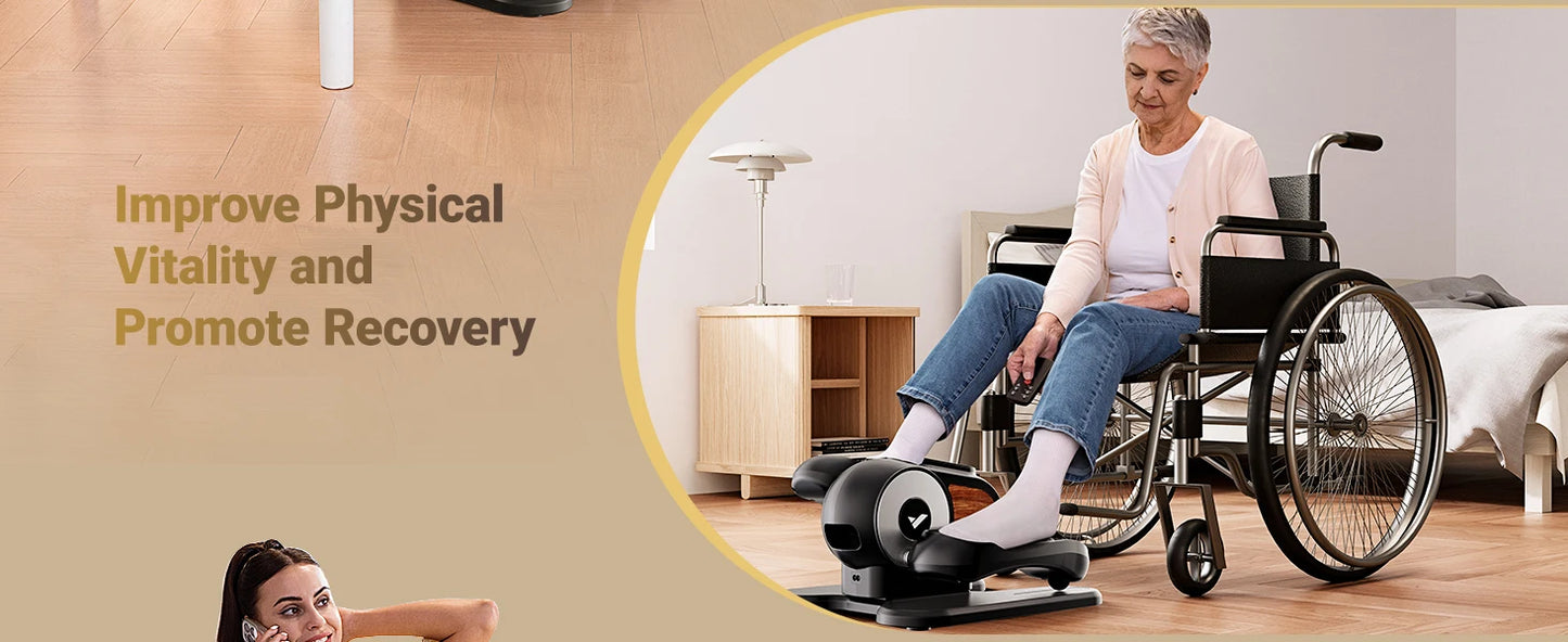 Under Desk Elliptical Leg Exerciser Electric for Seniors