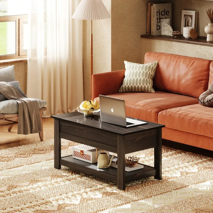 Lift Top Coffee Table with Hidden Compartment