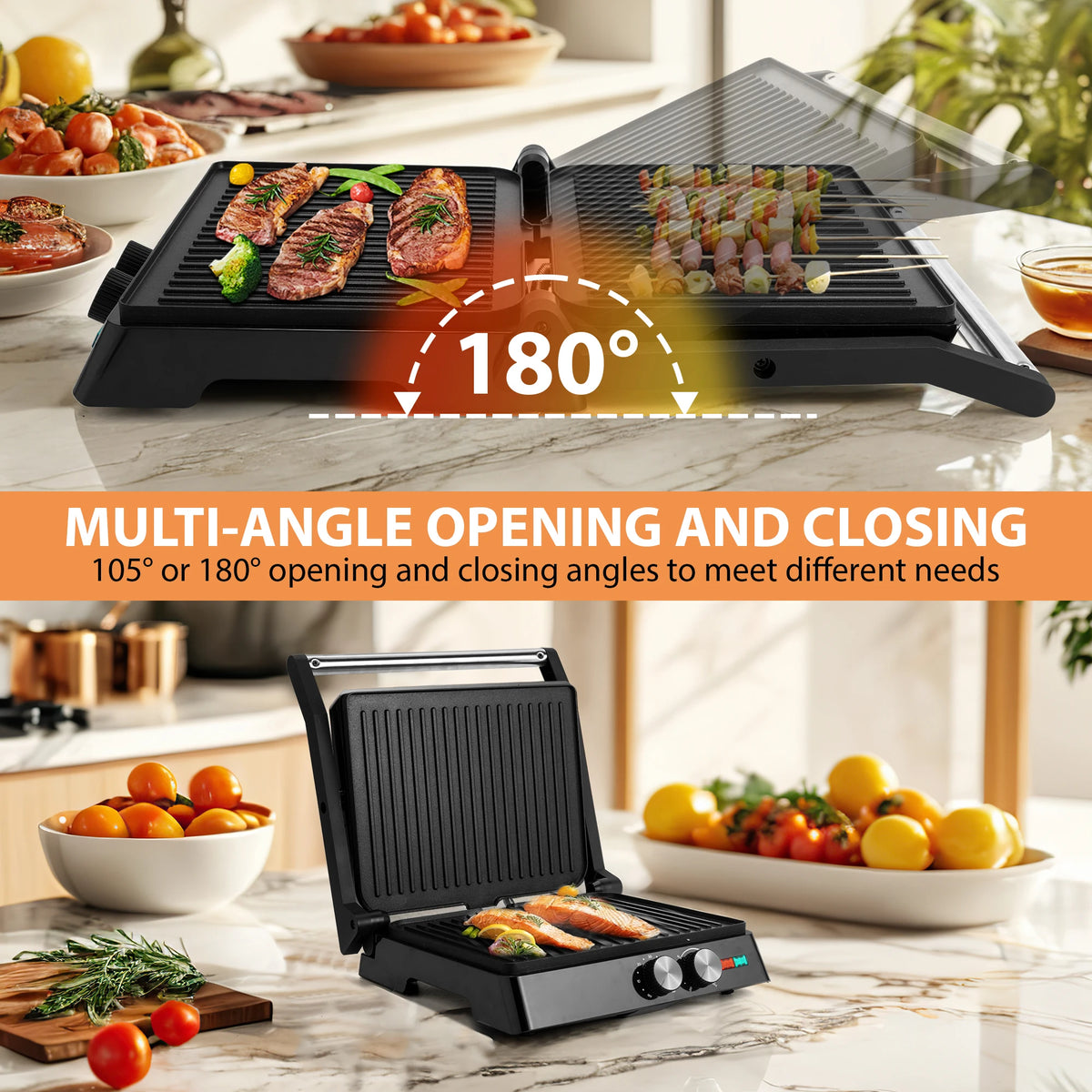 Stainless Steel Electric Non-Stick Sandwich Maker