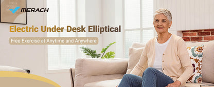 Under Desk Elliptical Leg Exerciser Electric for Seniors