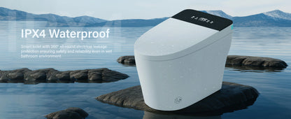 Smart Toilet with Built-in Bidet, AUTO Open/Close.