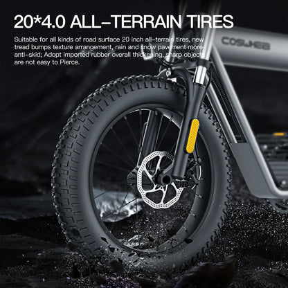 20-inch Fat Tire E-Mountain bike