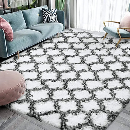 Large Shag Non-Slip Indoor Floor Rug for Kids Nursery Girl