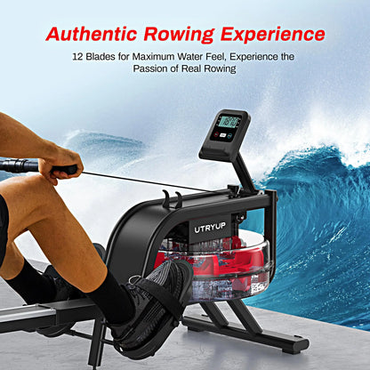16 Levels Quiet Resistance Foldable Compact Rowing Machine
