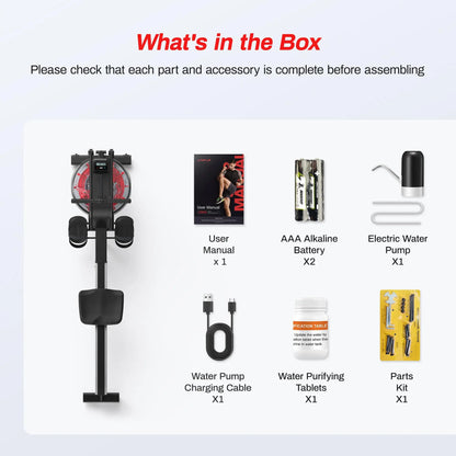 16 Levels Quiet Resistance Foldable Compact Rowing Machine