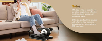 Under Desk Elliptical Leg Exerciser Electric for Seniors