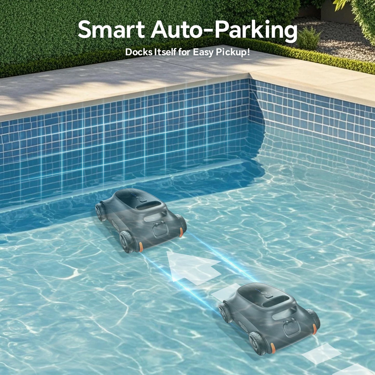 [Up to 2000 Sq.ft] Cordless Robotic Pool Vacuum
