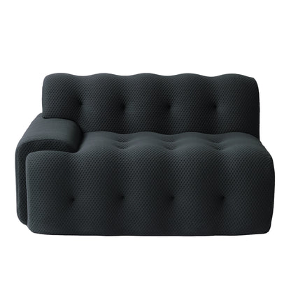 102.4inch Oversized Modular Sectional Sofa Curved Loveseat