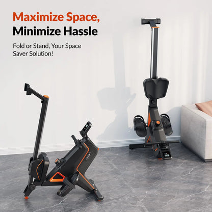 16 Levels Quiet Resistance Foldable Compact Rowing Machine
